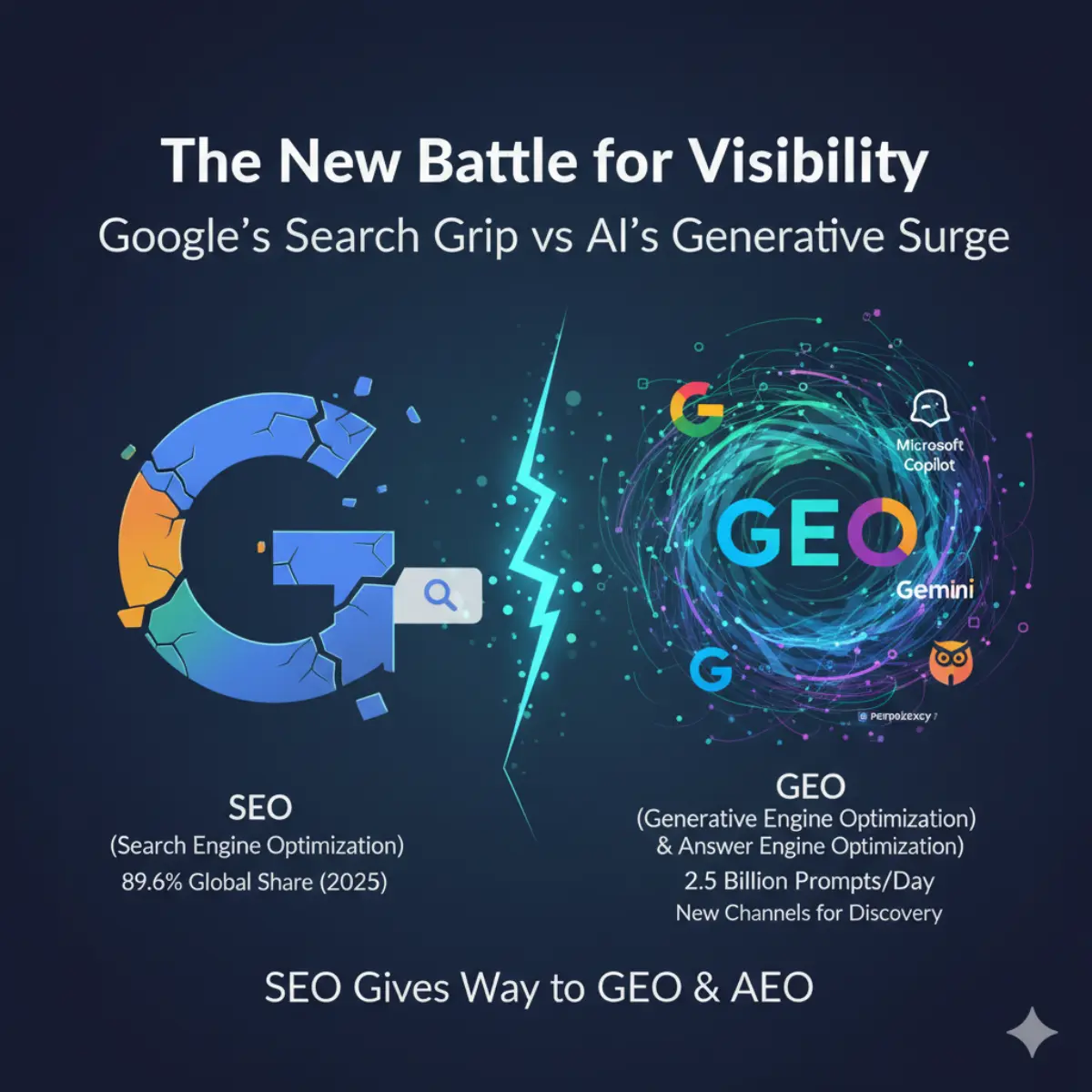 SEO vs. GEO & AEO: The New Battle for Visibility in the AI Era - AI-Knowledge